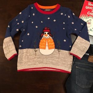 Sweet Boys Snowman Sweater - Medium